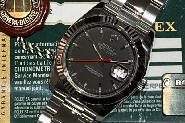 回転してゼロに戻る　ロレックス デイトジャスト ターノグラフ